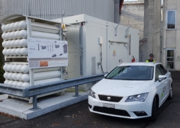 kleinen Biogas Aufbereitungsanlage mit integrierter Biogas-Tankstelle bei der ARA Schönenwerd_Apex