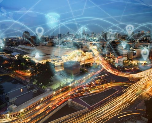 Smart city and internet wireless communication network