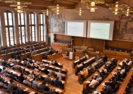 Windenergiekongress 2019 im Saal des Grossen Rats des Kantons Bern