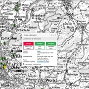 Interaktive Anwendung Ich-tanke-Strom.ch im Kartenviewer des Bundes